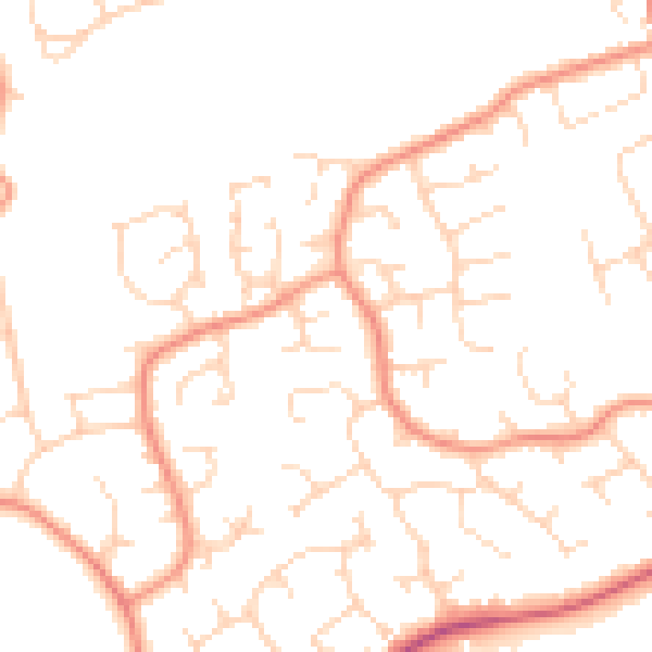 Daytime road noise heatmap for S40 3LN