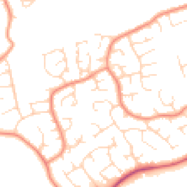Daytime road noise heatmap for S40 3LP
