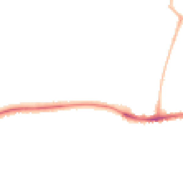 Night-time road noise heatmap for S40 3NX