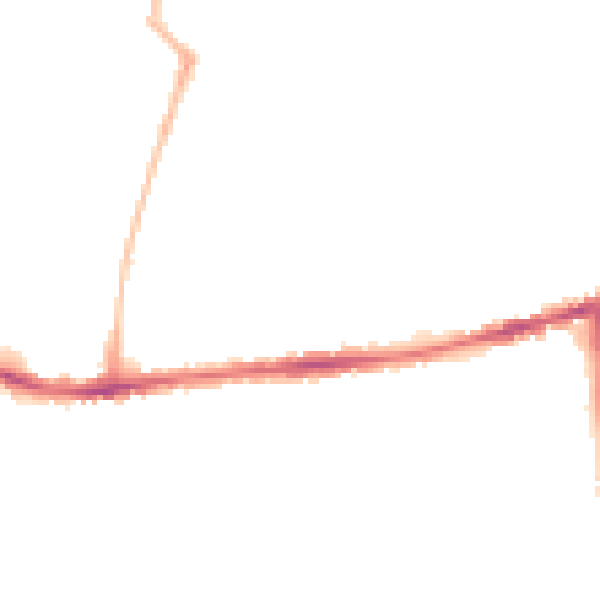 Night-time road noise heatmap for S40 3PP