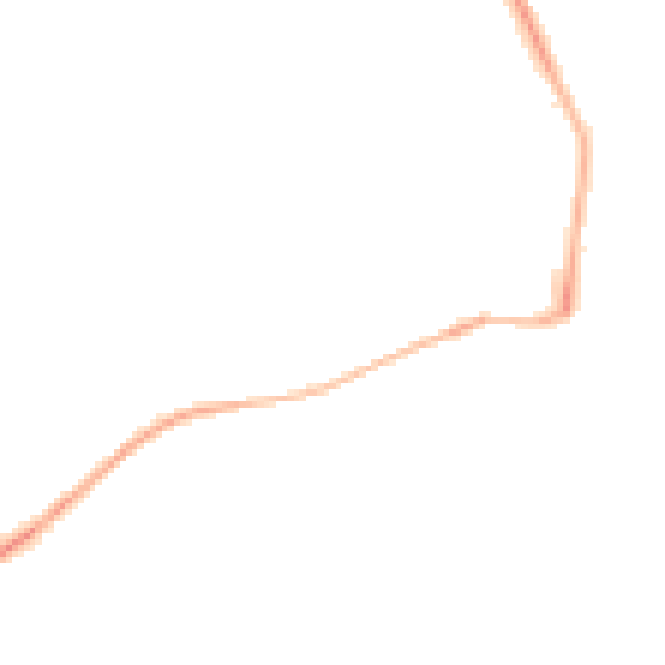 Night-time road noise heatmap for S40 3PU