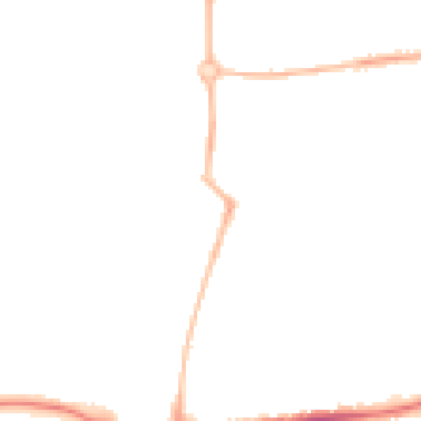 Night-time road noise heatmap for S40 3QE