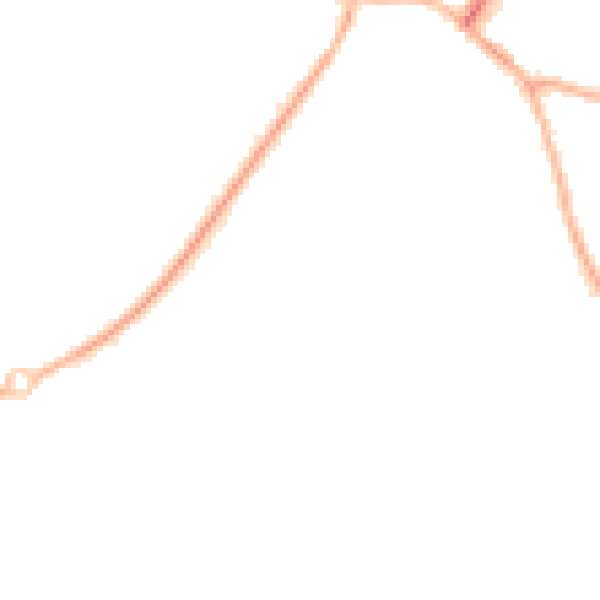 Night-time road noise heatmap for S40 4HY