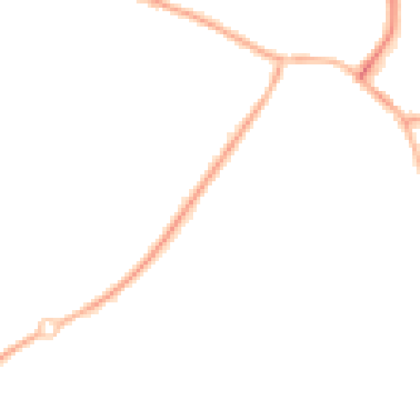 Night-time road noise heatmap for S40 4PF