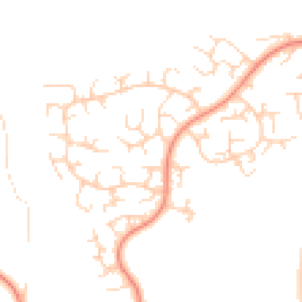 Daytime road noise heatmap for S40 4UY