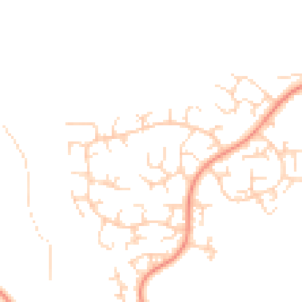 Daytime road noise heatmap for S40 4XJ