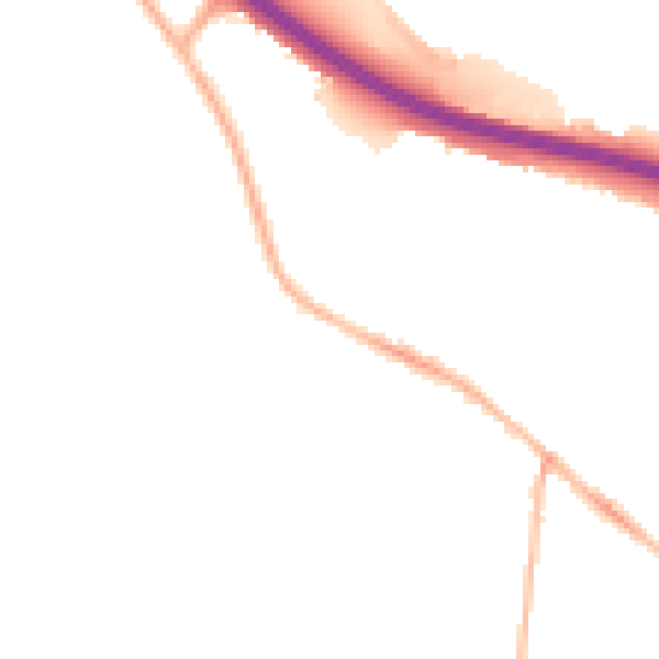 Night-time road noise heatmap for S41 0AA