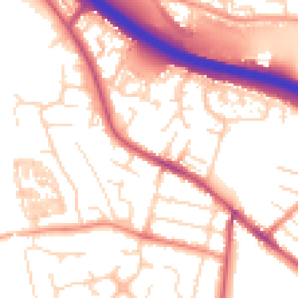 Daytime road noise heatmap for S41 0AB