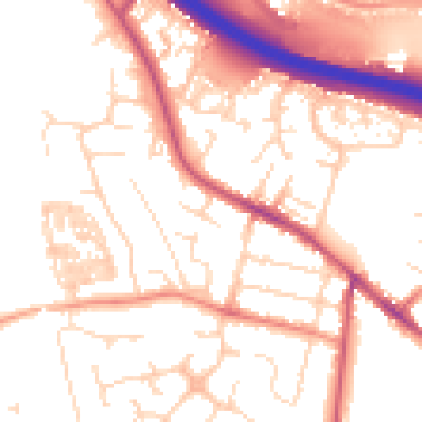 Daytime road noise heatmap for S41 0AD