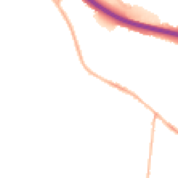 Night-time road noise heatmap for S41 0AE