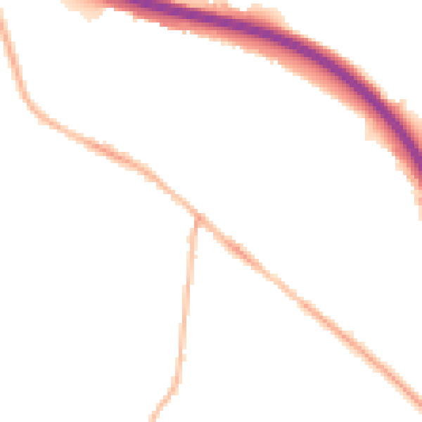 Night-time road noise heatmap for S41 0AH