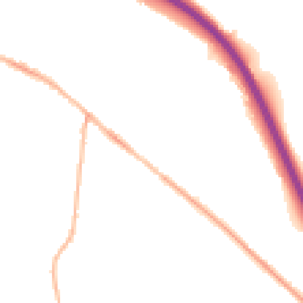 Night-time road noise heatmap for S41 0AN