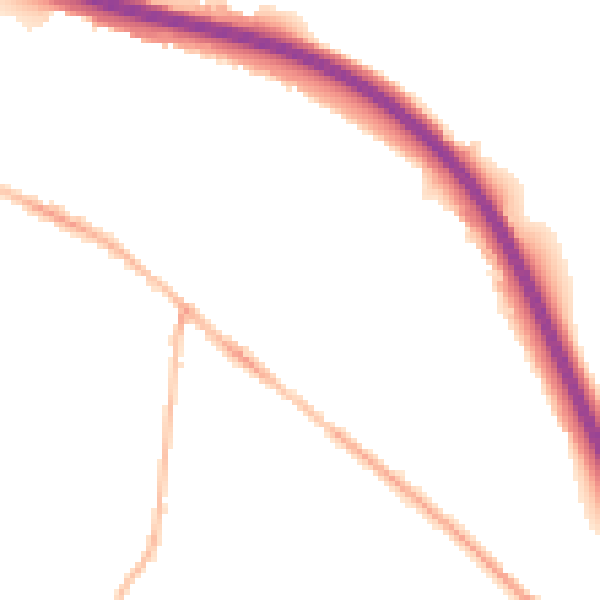 Night-time road noise heatmap for S41 0AP