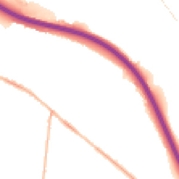 Night-time road noise heatmap for S41 0AR