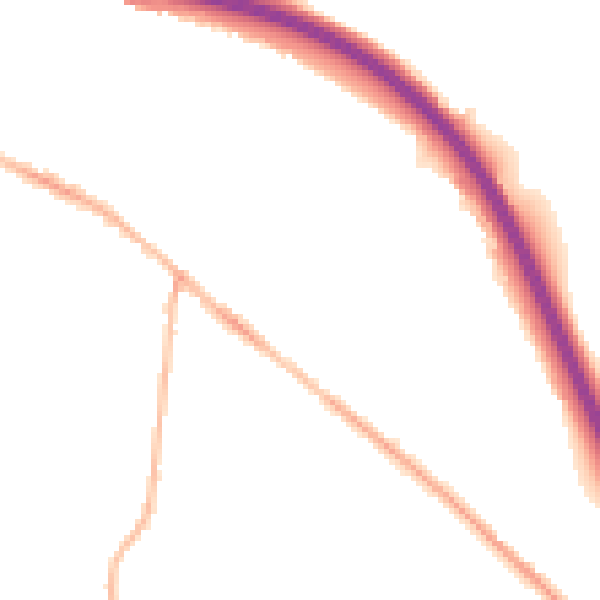 Night-time road noise heatmap for S41 0AS