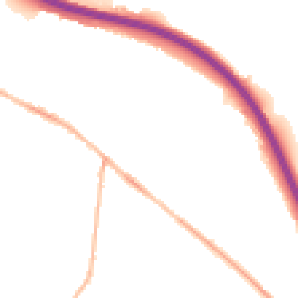 Night-time road noise heatmap for S41 0AT