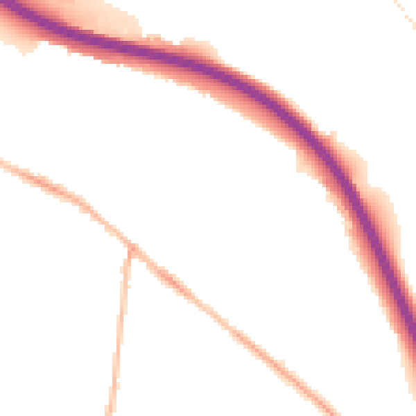 Night-time road noise heatmap for S41 0AU