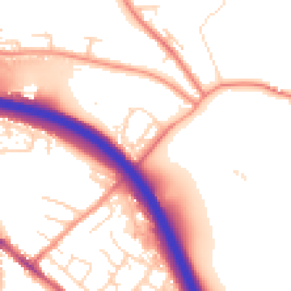 Daytime road noise heatmap for S41 0BA