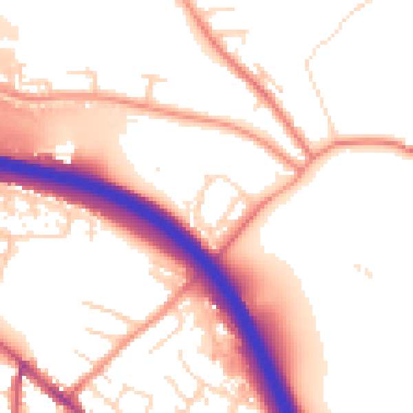 Daytime road noise heatmap for S41 0BB