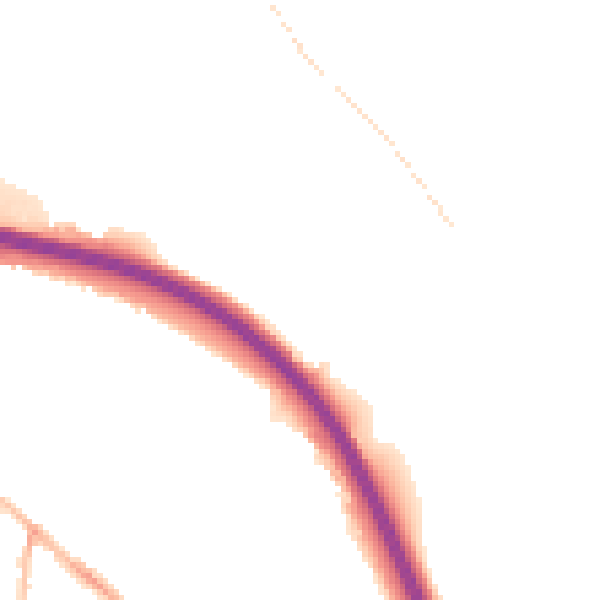 Night-time road noise heatmap for S41 0BB
