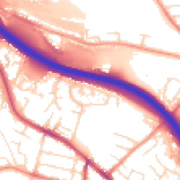Daytime road noise heatmap for S41 0BG