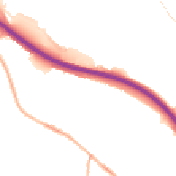 Night-time road noise heatmap for S41 0BH