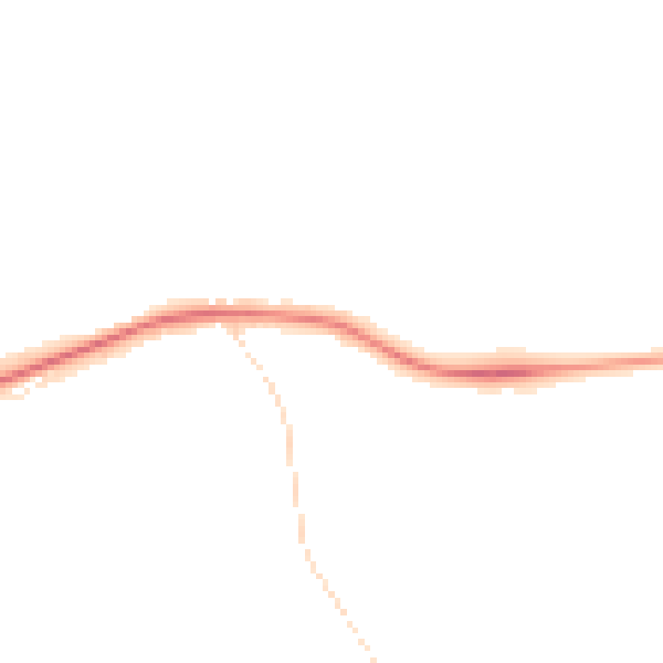 Night-time road noise heatmap for S41 0BL