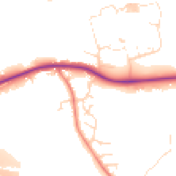 Daytime road noise heatmap for S41 0BN