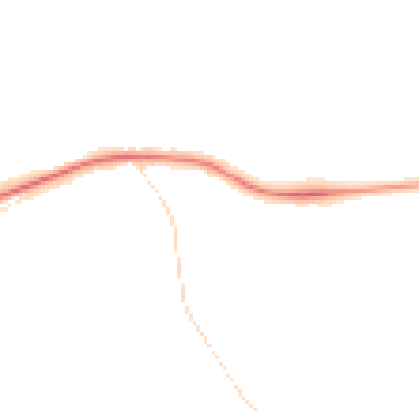 Night-time road noise heatmap for S41 0BN