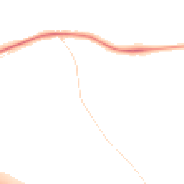 Night-time road noise heatmap for S41 0BP