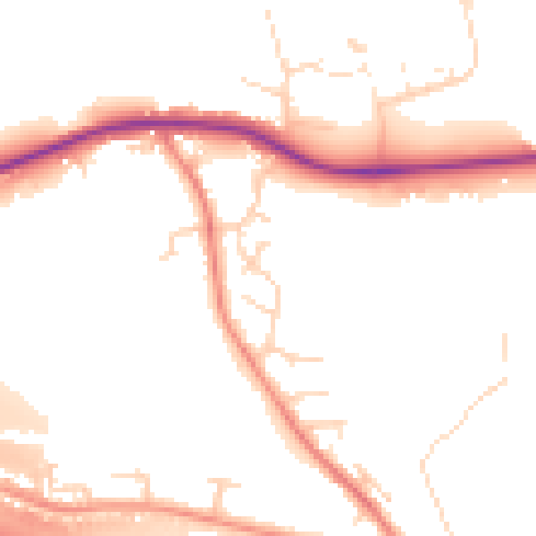 Daytime road noise heatmap for S41 0BS