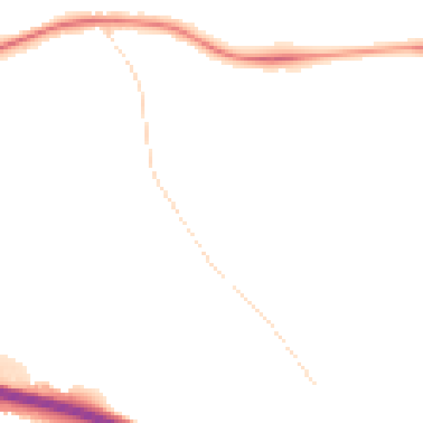 Night-time road noise heatmap for S41 0BT