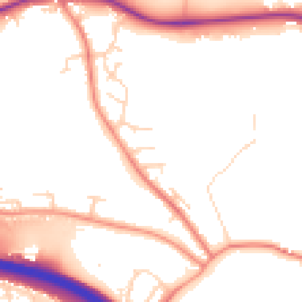 Daytime road noise heatmap for S41 0BU