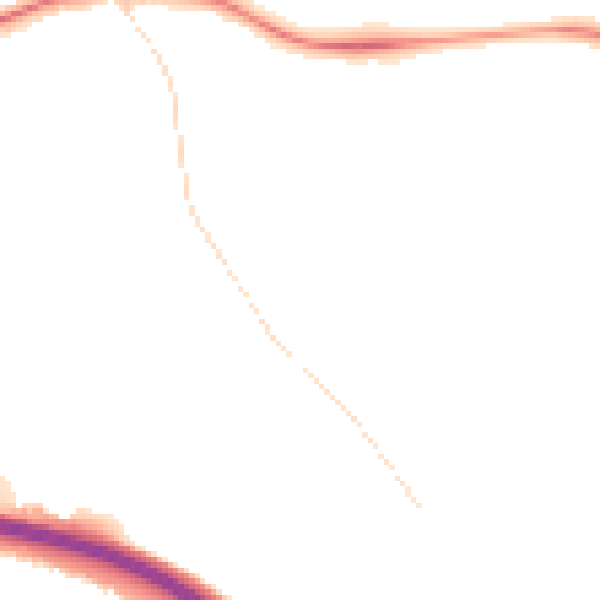 Night-time road noise heatmap for S41 0BU