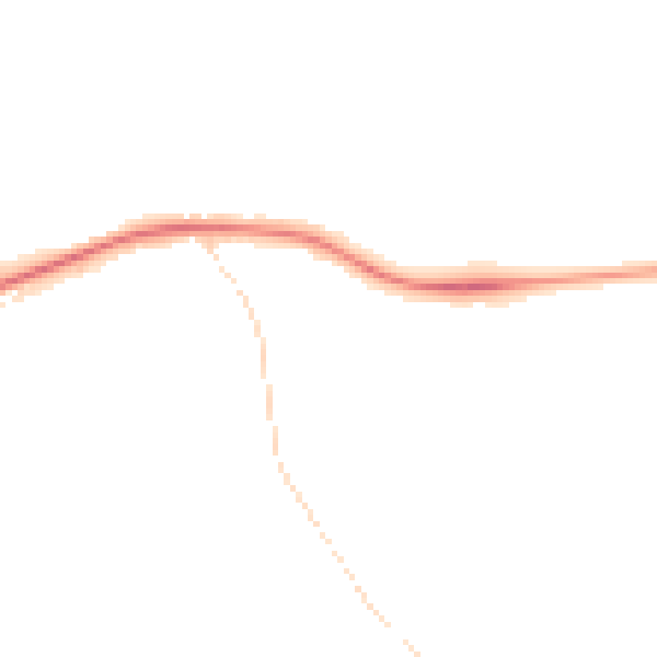Night-time road noise heatmap for S41 0BW