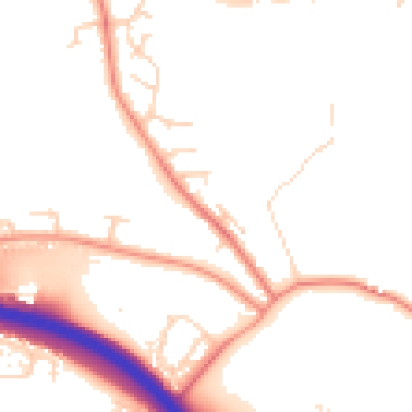 Daytime road noise heatmap for S41 0BY