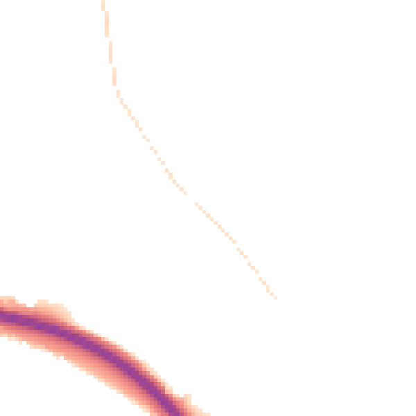 Night-time road noise heatmap for S41 0BY