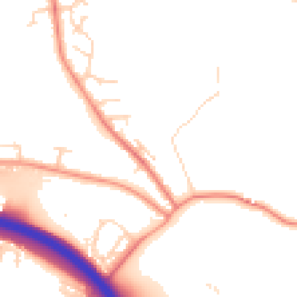 Daytime road noise heatmap for S41 0BZ