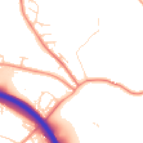 Daytime road noise heatmap for S41 0DA