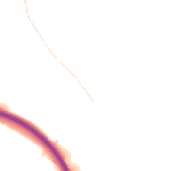 Night-time road noise heatmap for S41 0DA