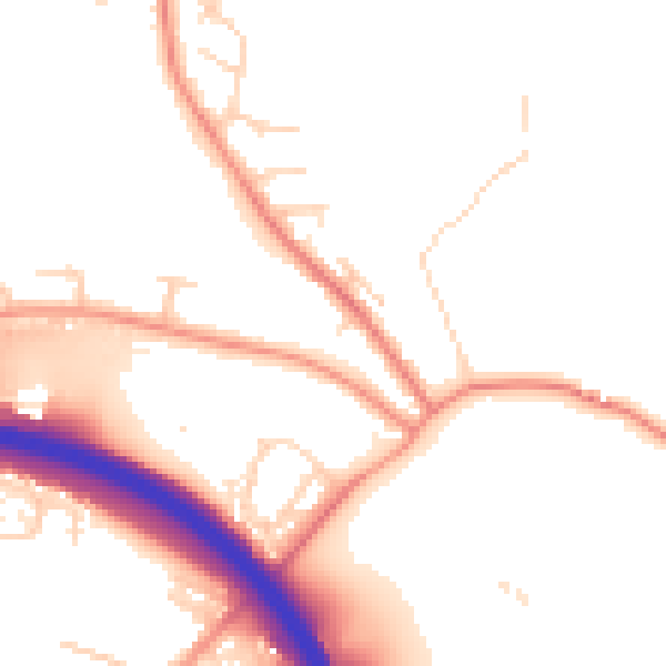Daytime road noise heatmap for S41 0DD