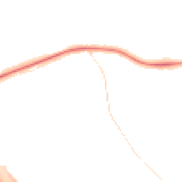 Night-time road noise heatmap for S41 0DL