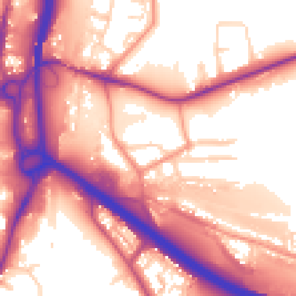 Daytime road noise heatmap for S41 0EZ