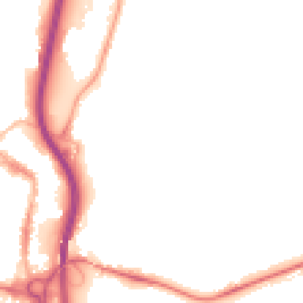 Night-time road noise heatmap for S41 0FF
