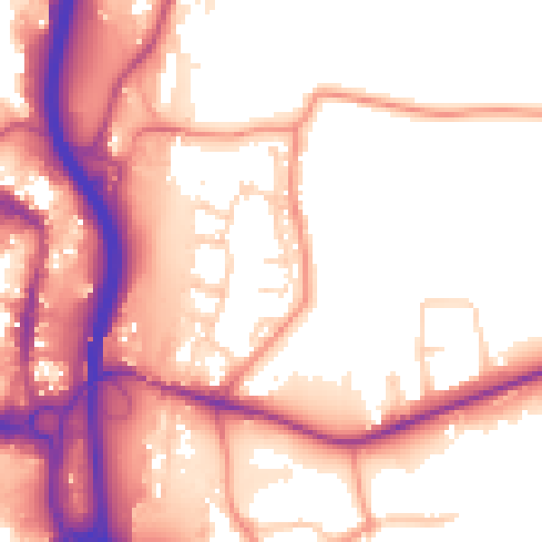 Daytime road noise heatmap for S41 0FH