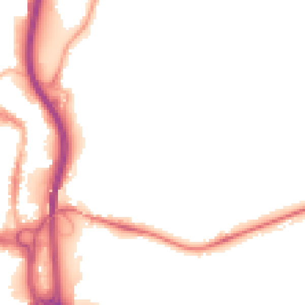 Night-time road noise heatmap for S41 0FH