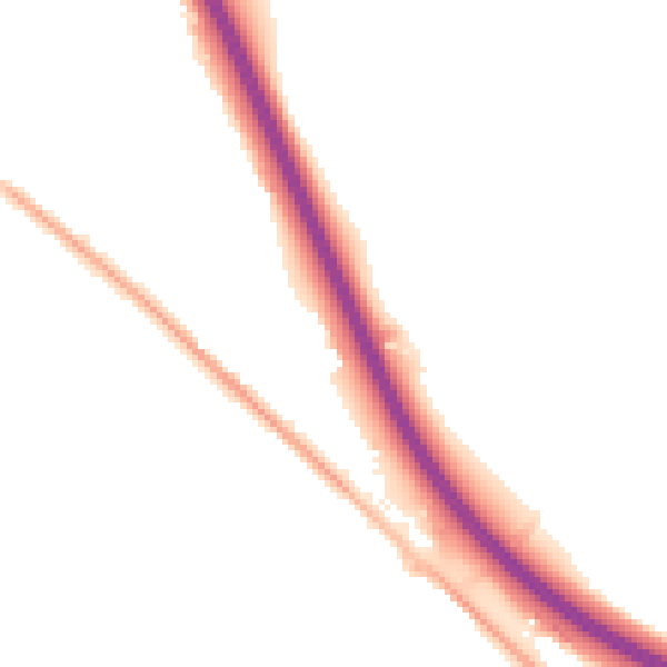 Night-time road noise heatmap for S41 0FY