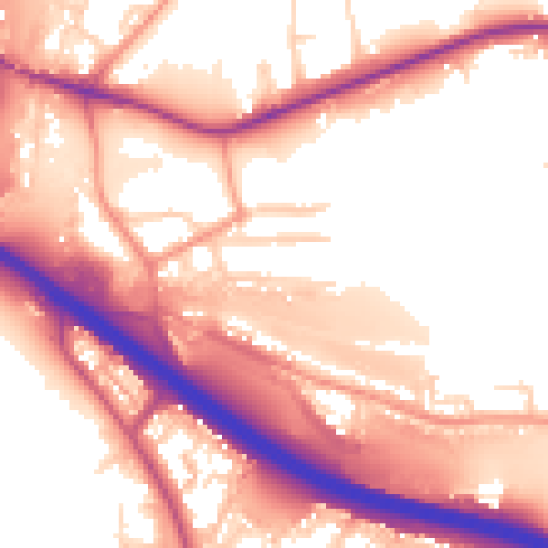 Daytime road noise heatmap for S41 0HF