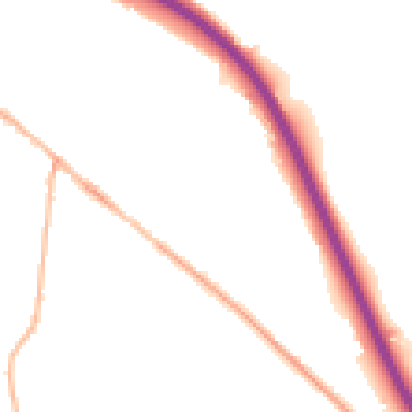 Night-time road noise heatmap for S41 0HX