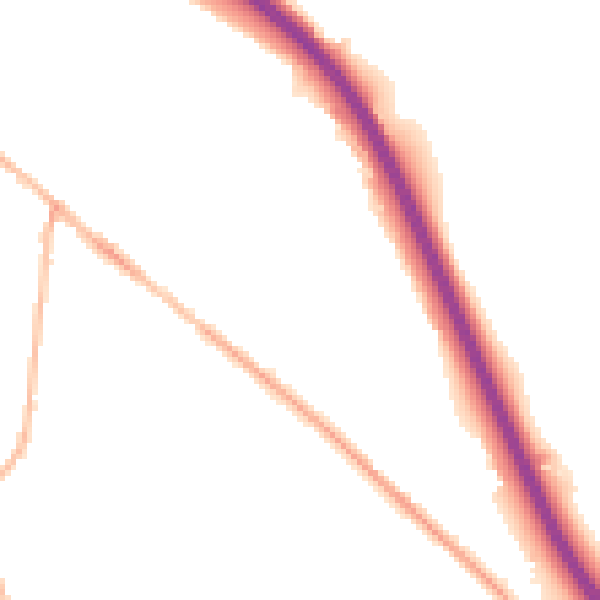 Night-time road noise heatmap for S41 0HY